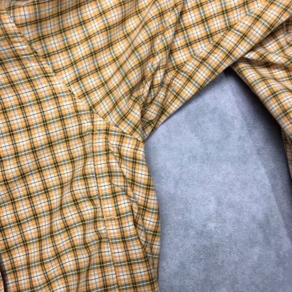 Exofficio Mens Long Sleeve Vented Shirt size XL Orange Plaid Button Up Pockets - Picture 16 of 16